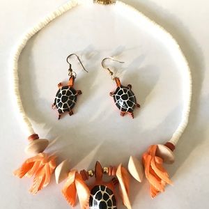 Philippine Handmade Sea Turtle Necklace Set
